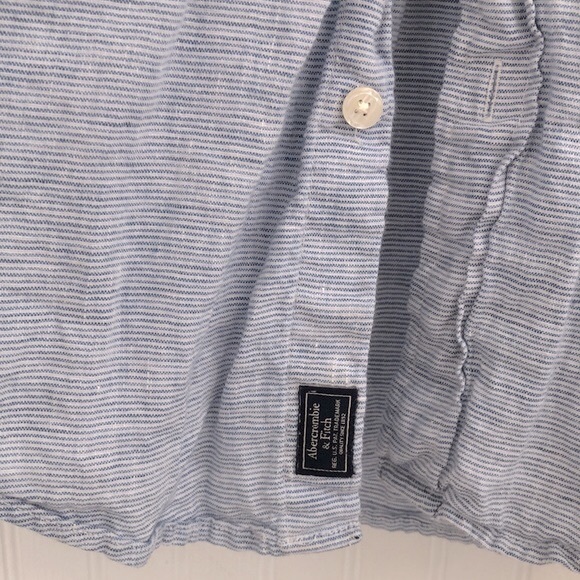 Abercrombie & Fitch Men’s 100% Linen Shirt - Picture 5 of 11